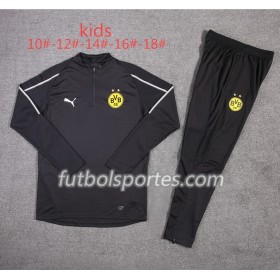 Borussia Dortmund Niño Sudadera de Entrenamiento Trajes Negro 2018/2019